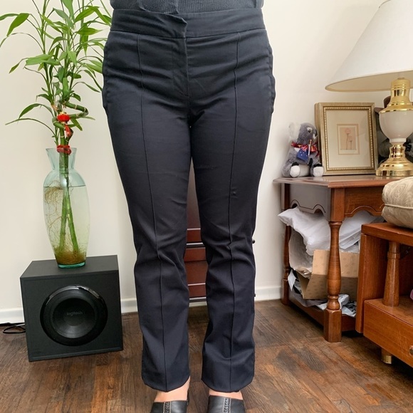 𝅺THEORY Cotton Work Pants Black - Picture 1 of 8